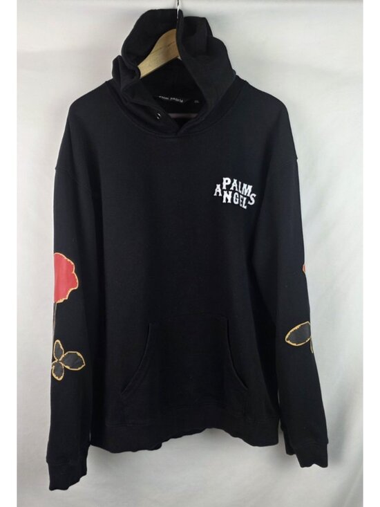 Palm Angels Other - Palm Angels Men's Sweatshirt Hoodie Size XXL Black Roses Fleece Top
